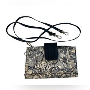 Sakroots Small Crossbody in Navy Spirit (callout)